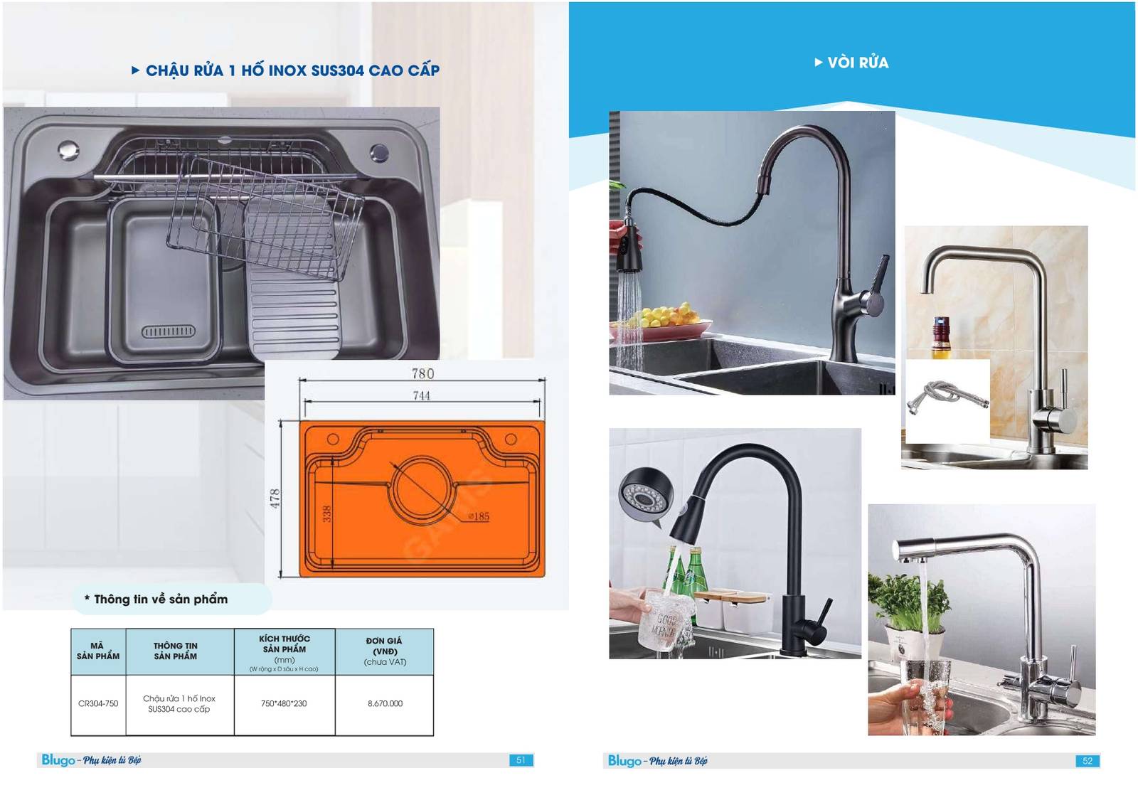 Thiết bị bếp BLUGO Catalogue và Bảng giá mới nhất tại Bình Dương /Page 26